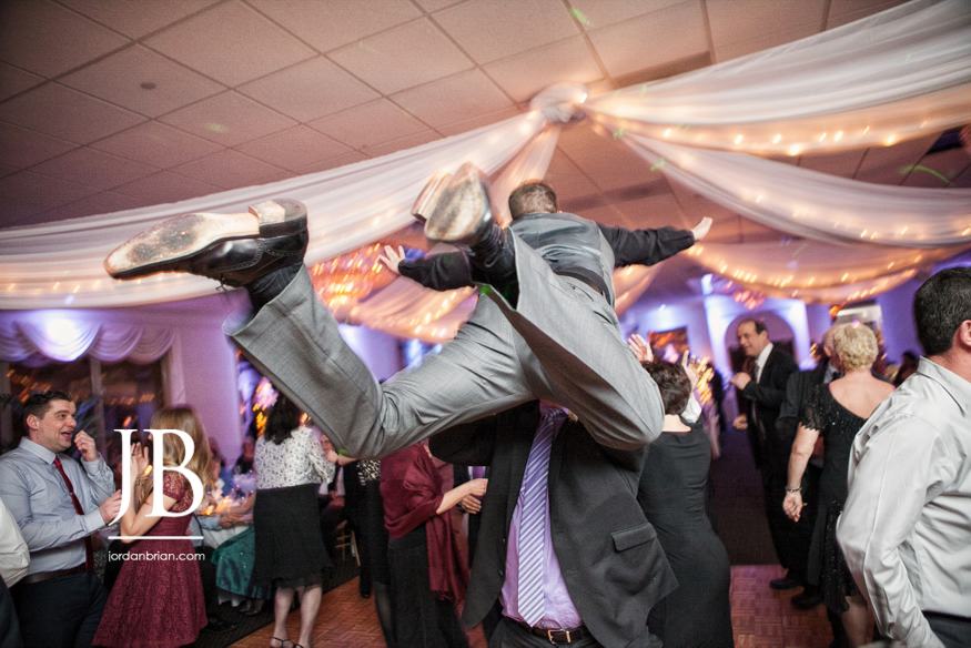 Party moment from Francesca and Michael's reception at Stone Terrace