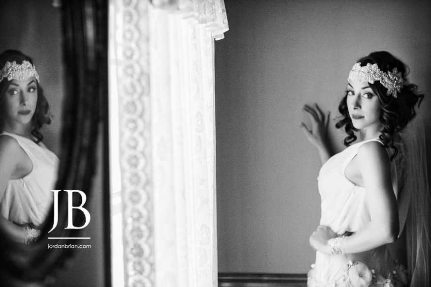 Final bridal portrait of Francesca before heading to Saint Gregory the Great