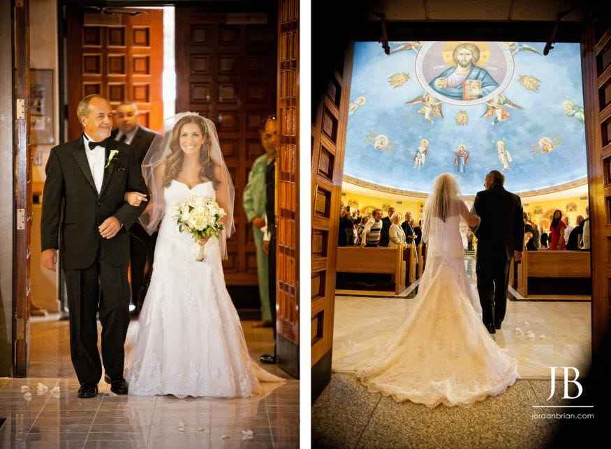 Gina and Steve exchanging vows at St. George Greek Orthodox Church Hamilton NJ