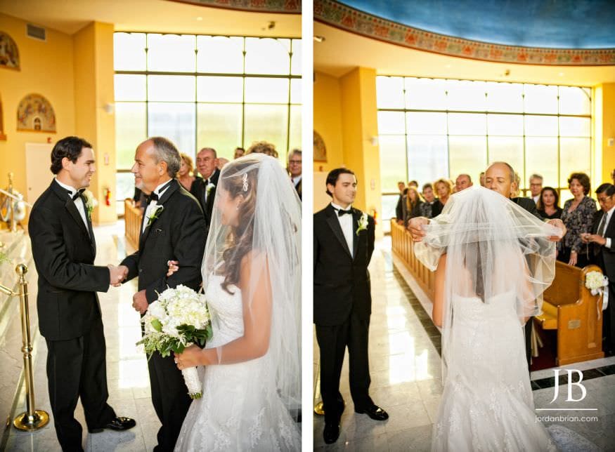 Wedding ceremony at St. George Greek Orthodox Church Hamilton NJ