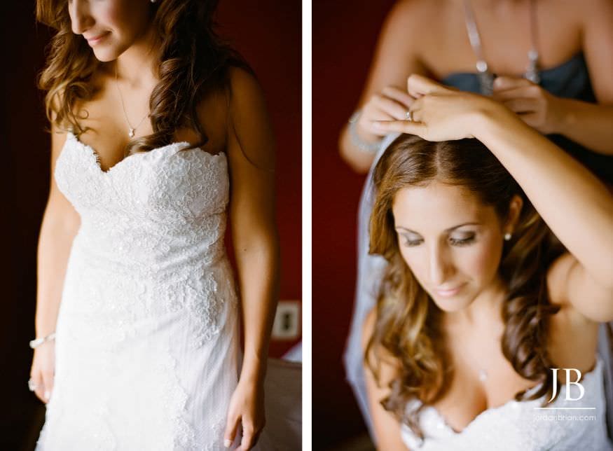 Gina and bridesmaids getting ready before Windows on the Water Frogbridge wedding