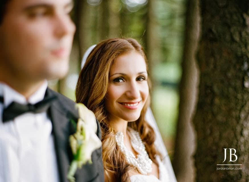 Gina and Steve couple portraits before Windows on the Water Frogbridge reception