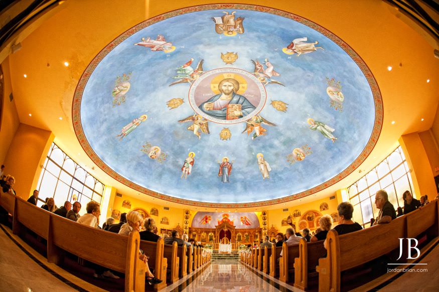 Gina and Steve Greek Orthodox ceremony at St. George Church Hamilton NJ
