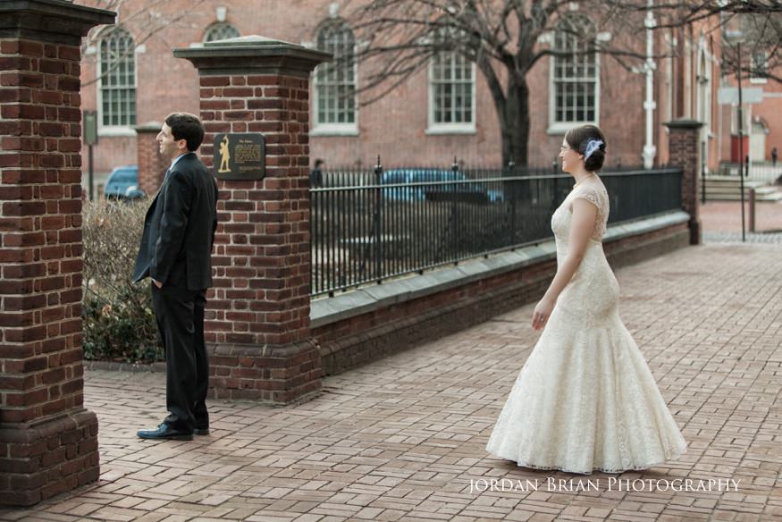 Grace and Max celebrating just after their courthouse ceremony in Philadelphia