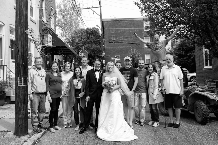 Photobomb with Bride and Groom