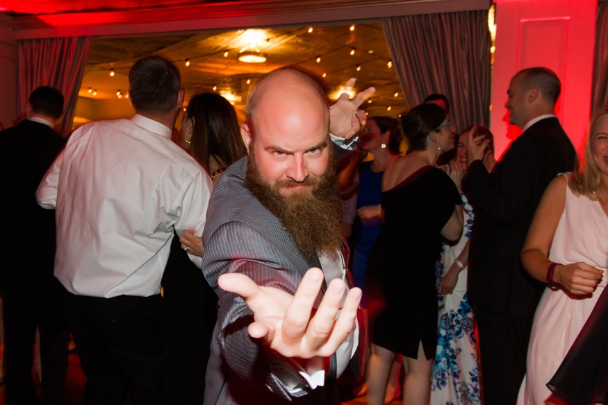 Dancing at Olde Bar Philadelphia wedding reception.