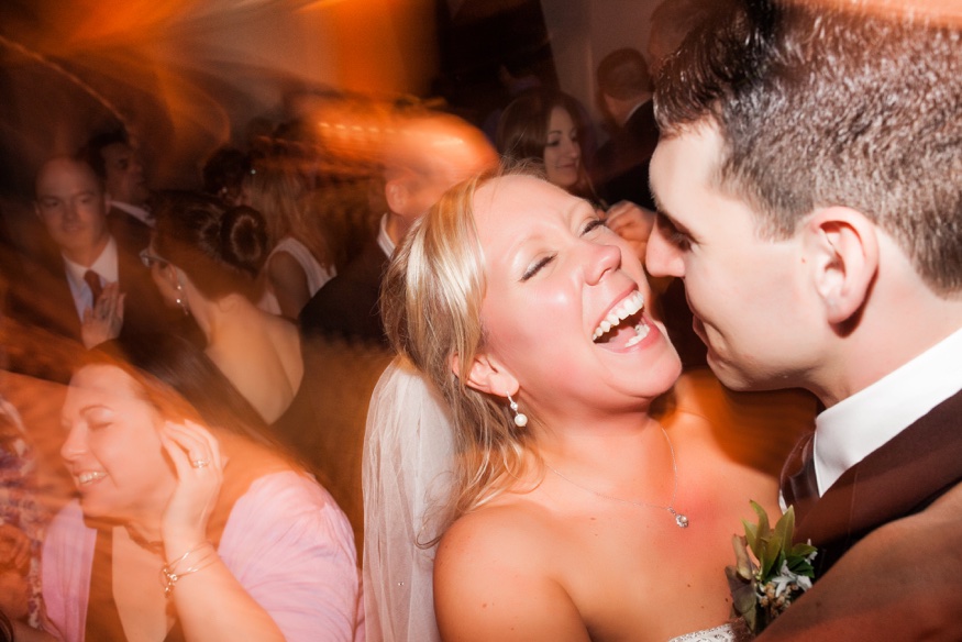 Dancing at Olde Bar Philadelphia wedding reception.