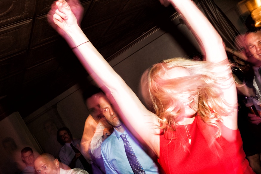 Wedding reception at Olde Bar Philadelphia.