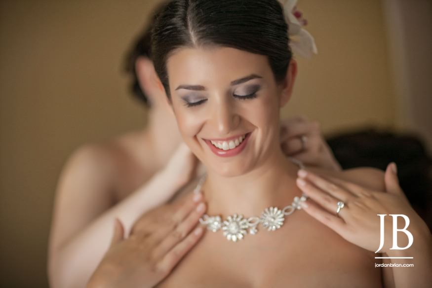 Heidi bridal getting ready moment, Philadelphia wedding photographer Jordan Brian