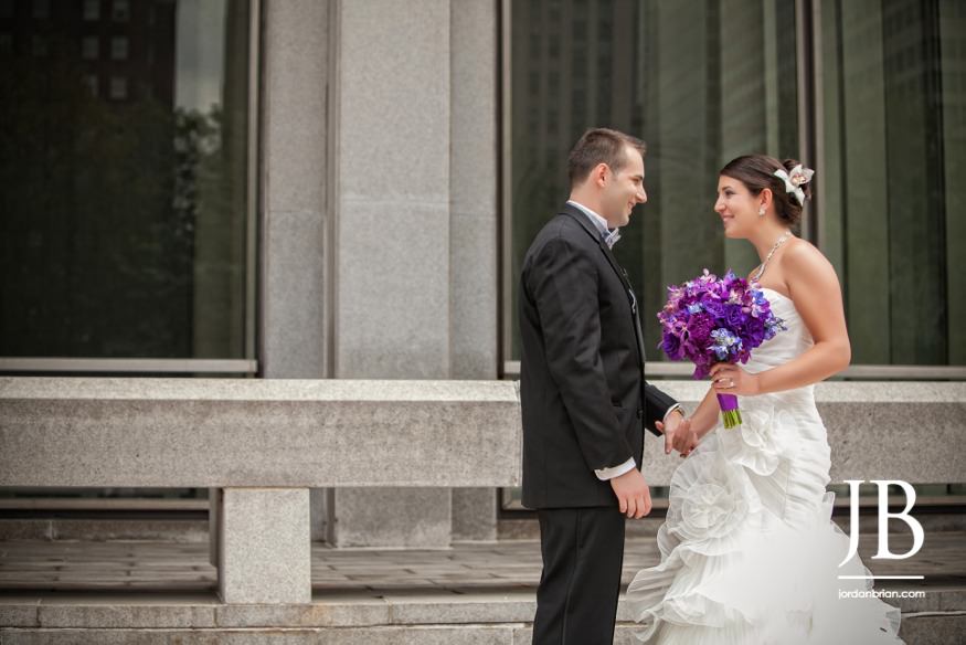 Bride and groom wedding portrait, VIE Philadelphia wedding day
