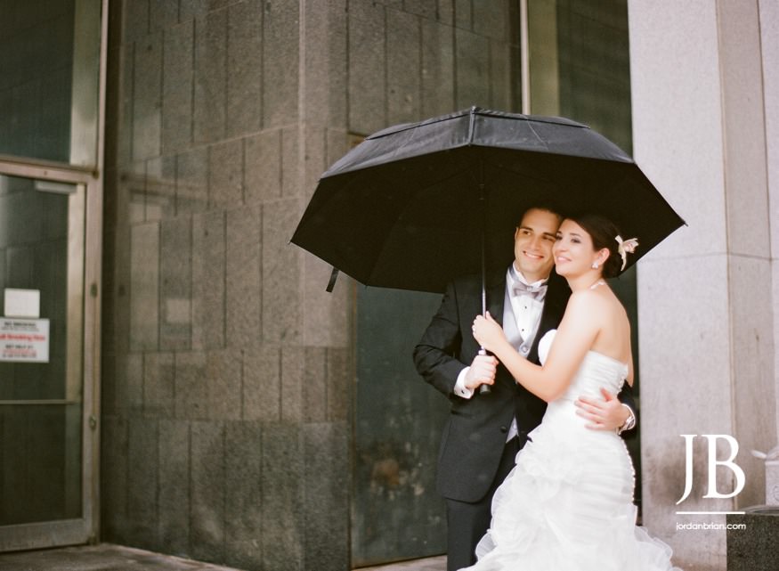 Heidi and Vadim laughing during wedding portraits in Philadelphia
