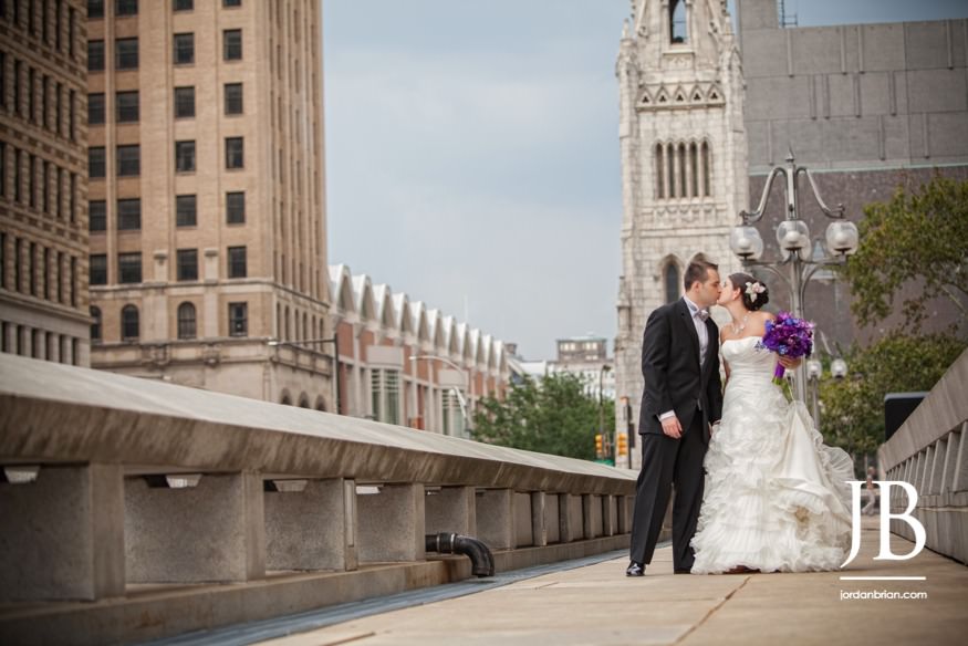 Bride and groom portrait before VIE Philadelphia reception
