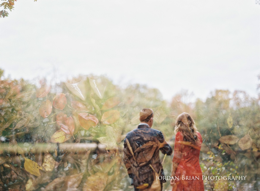 Holly and Chris film double exposure engagement portrait Medford NJ