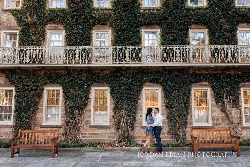 Princeton University fall engagement session.