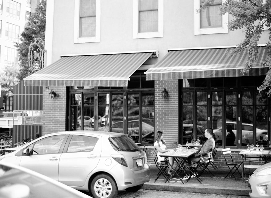 Jamie and Chad at their favorite Philadelphia restaurant, Radicchio Cafe.