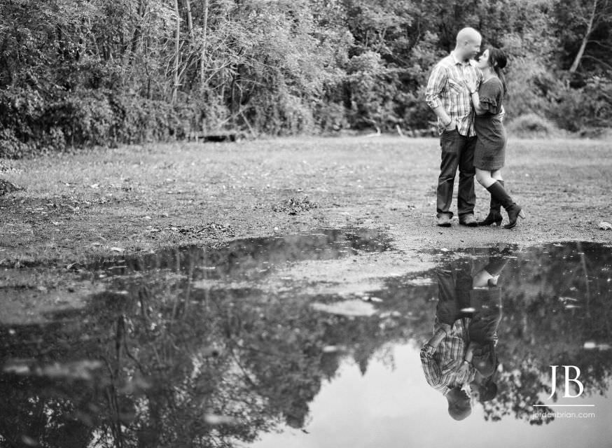 Jamie and Tim with Tucker the dog, Lambertville NJ engagement session