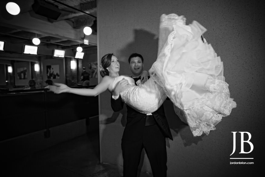 Jen and Neil couple portrait Philadelphia summer Cescaphe Ballroom wedding