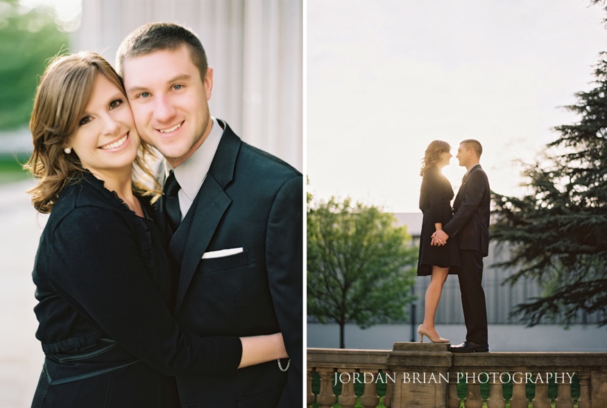 couple at camden waterfront engagment session