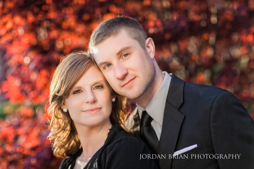 bride and groom at camden waterfront engagement session