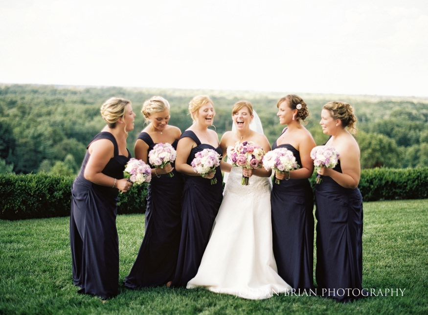 Bridesmaids portraits at Trump National