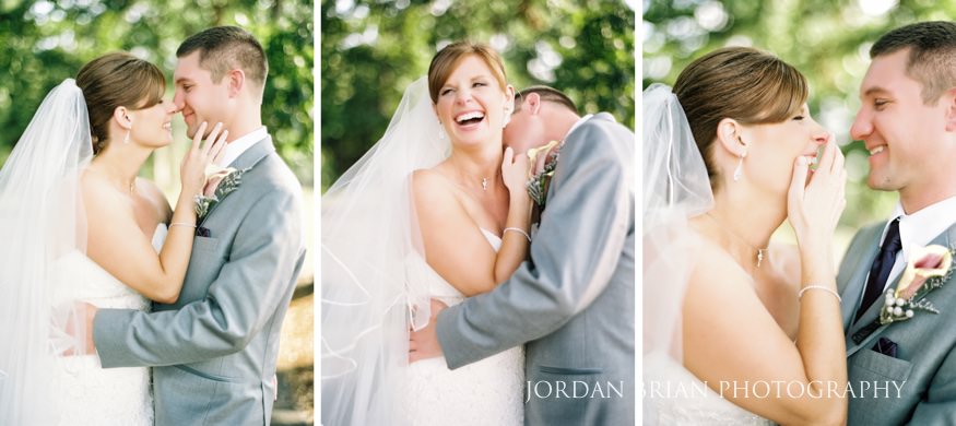 Bride and groom portraits at Trump National wedding.
