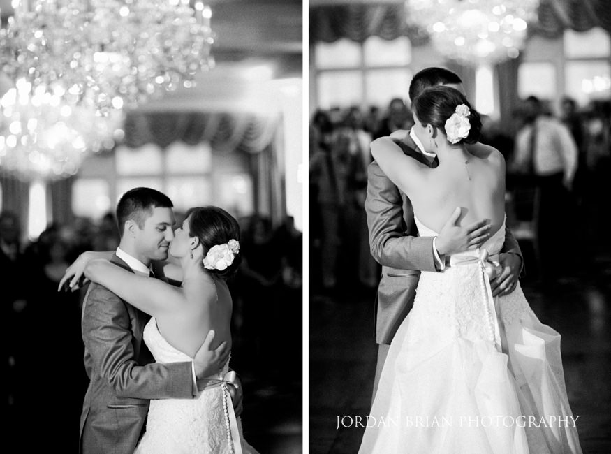 Bride and Groom first dance at Trump National Golf Course wedding.