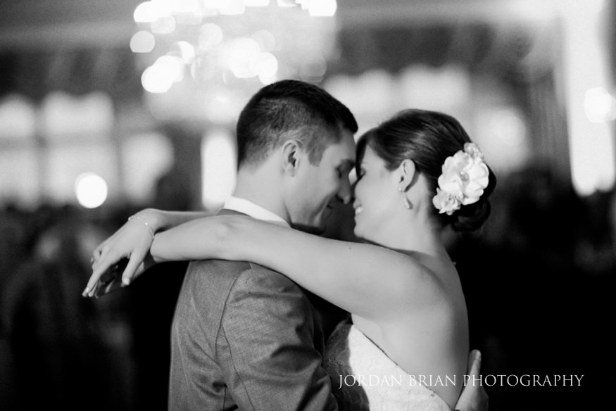 Bride and Groom first dance at Trump National Golf Course wedding.