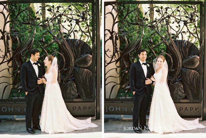 Bride and groom embrace during summer wedding portraits in Philadelphia, photograph 142