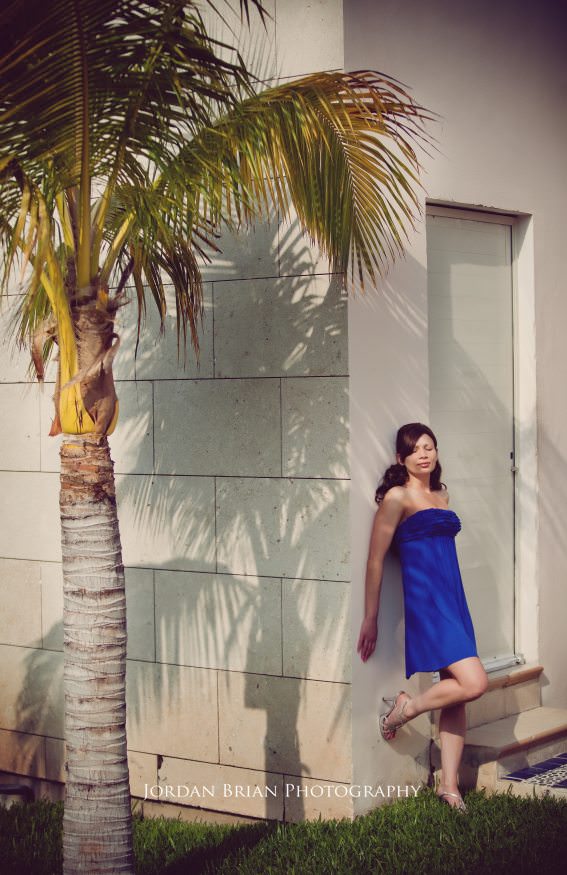 Jillian portrait at Excellence Resort Playa Mujeres destination engagement session
