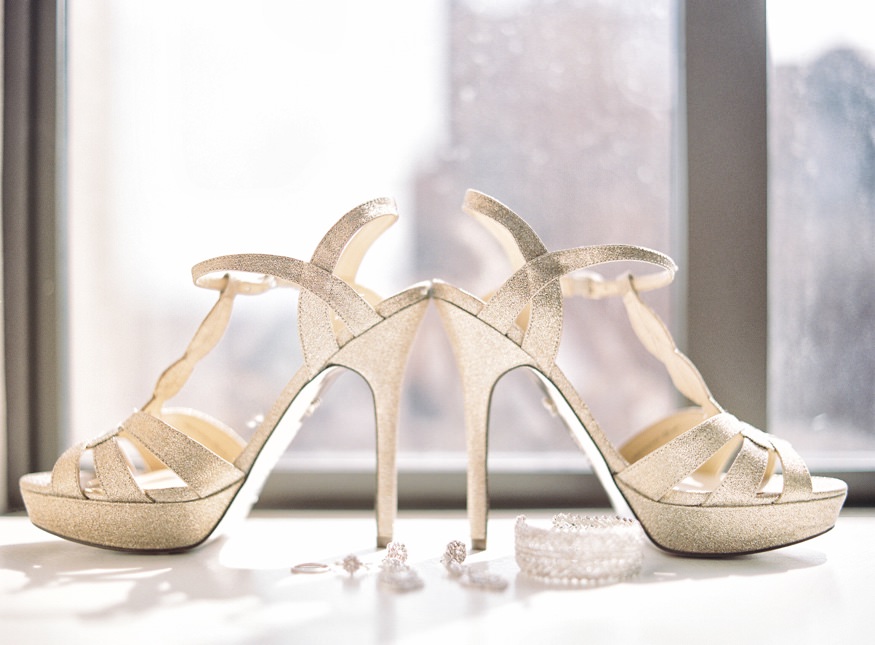 Wedding shoes at Chinese Philadelphia Wedding.