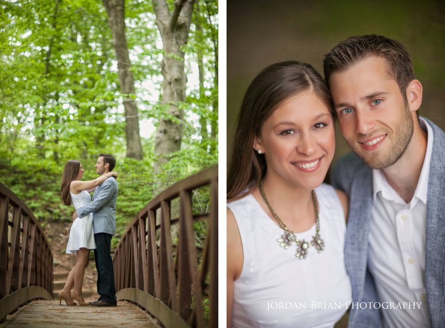 A few park locals photo bombing Justine and Chris at Smithville Park
