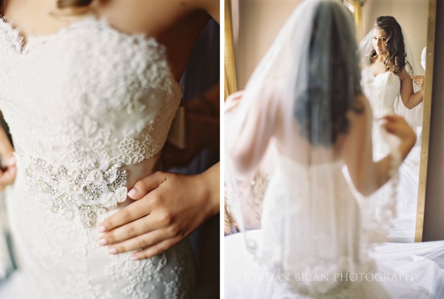 bride getting ready details at Crystal Tea Room wedding