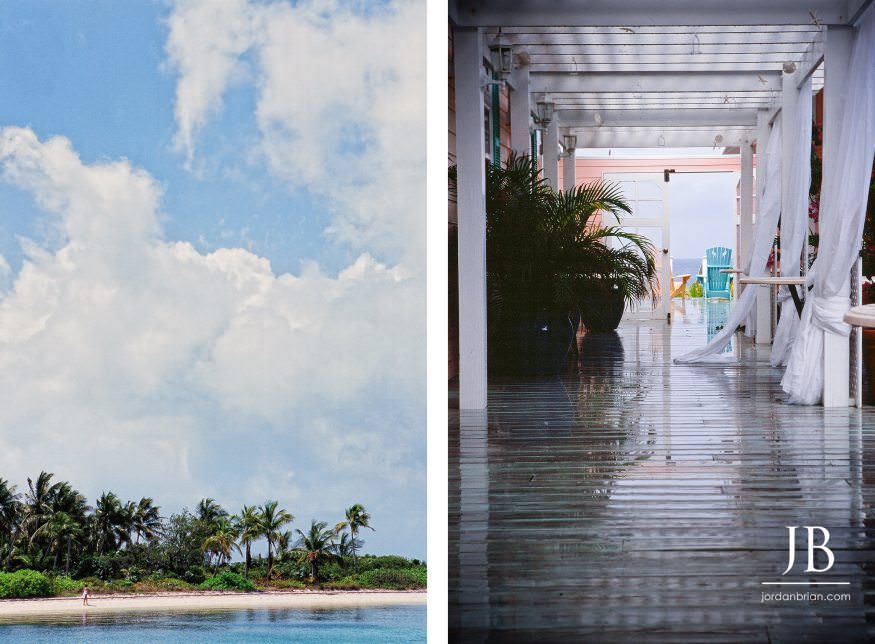 Wedding detail wide shot at Katie and Luke Hopetown Bahamas destination wedding