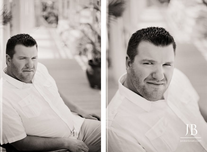 Luke groom portrait at private residence Hopetown Elbow Cay Bahamas wedding
