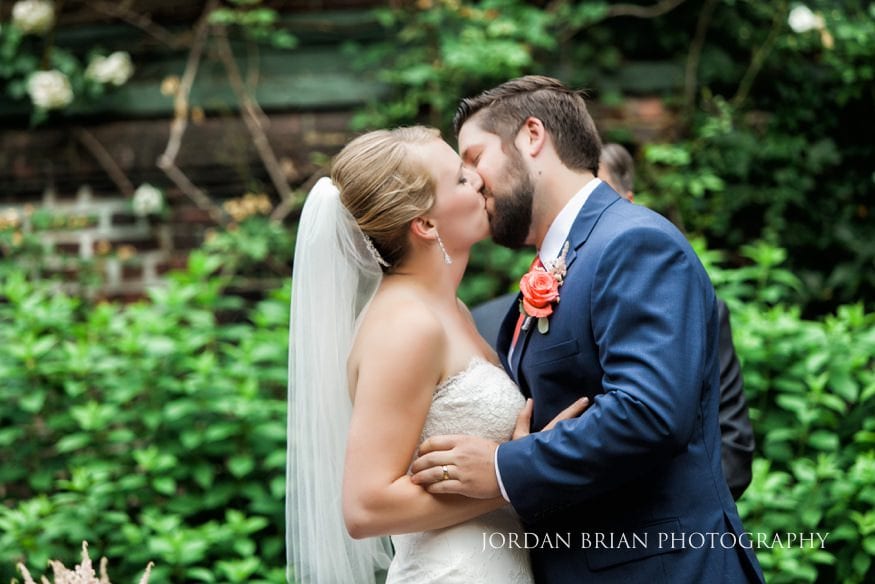kiss at wedding ceremony colonial dames society