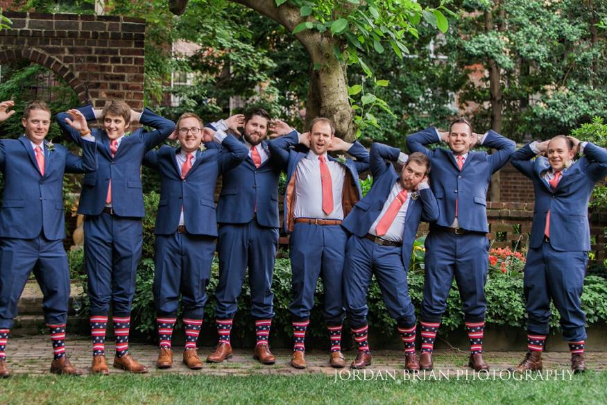 groomsmen photo at colonial dames society philadelphia