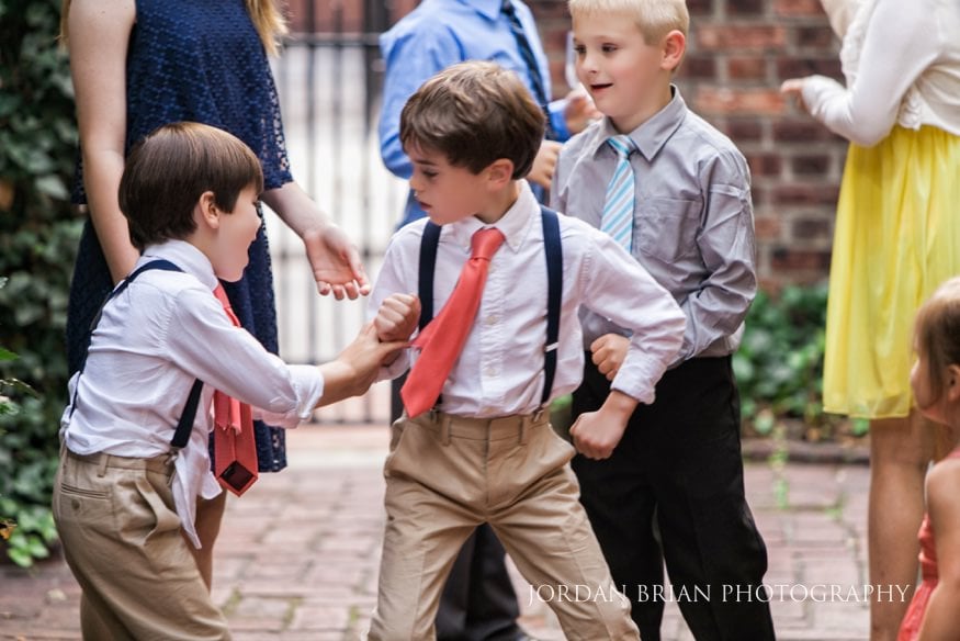 ring bearers at colonial dames society wedding