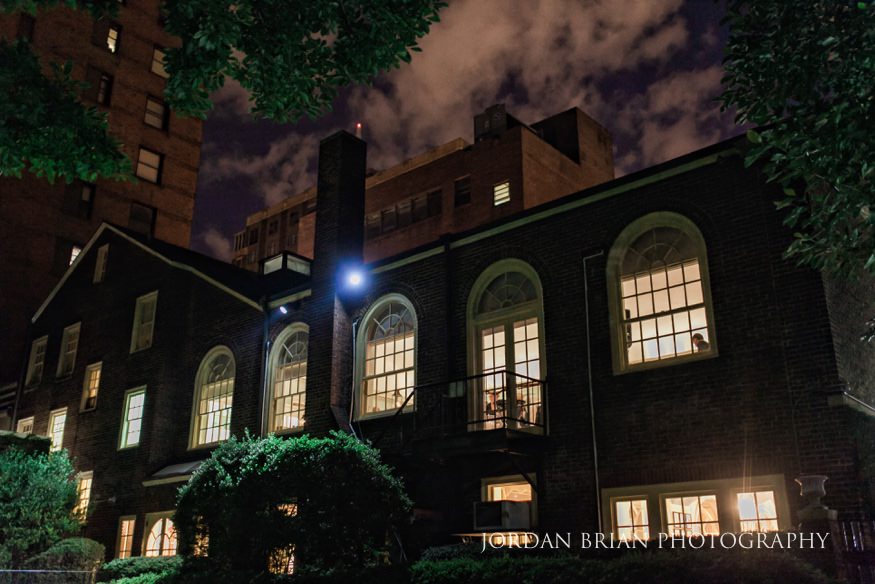 colonial dames society wedding at night
