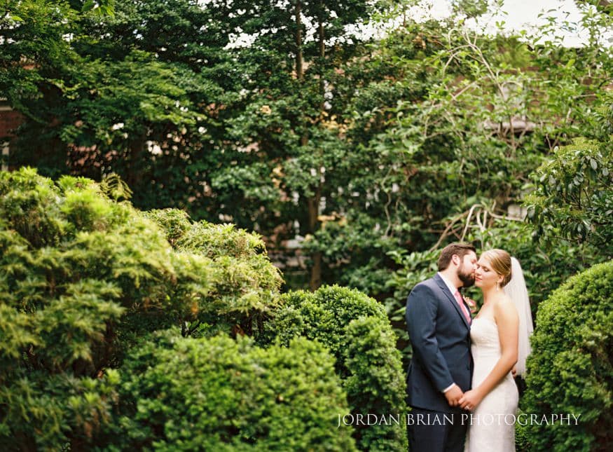 bride groom portrait colonial dames society wedding philadelphia