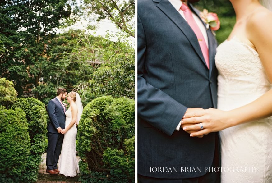 bride groom portrait colonial dames society wedding philadelphia