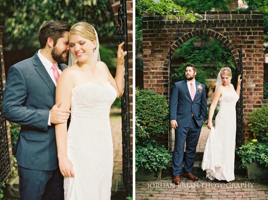 bride groom portrait colonial dames society philadelphia