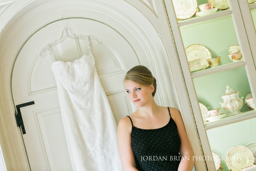 portrait of bride before wedding
