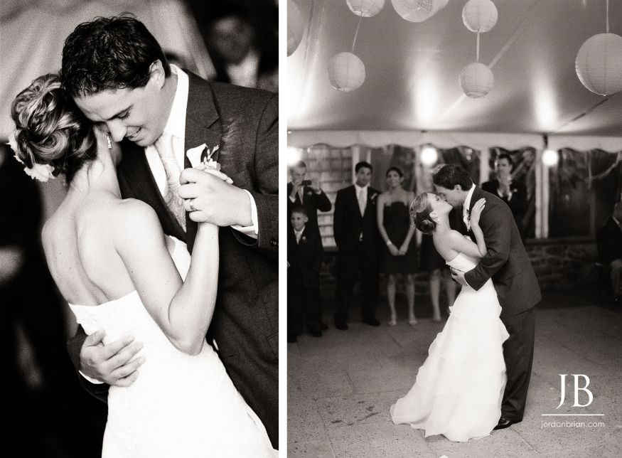 appleford estate wedding bride and groom first dance kiss