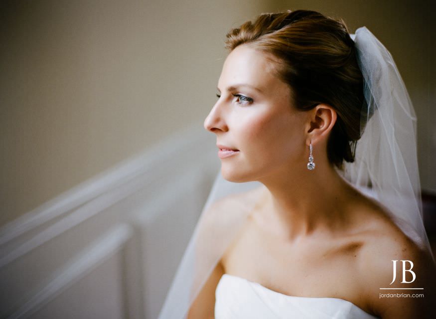 Kelly and Stephen film wedding portrait at Appleford Estate, Villanova PA