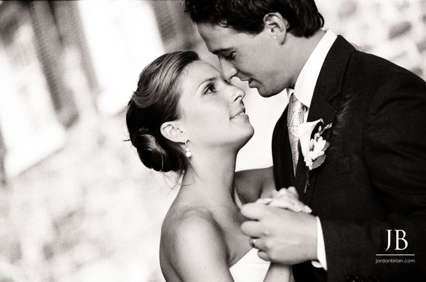 Kelly and Stephen film portrait during first dance at Appleford Estate