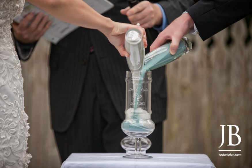 Kim and Kevin reception celebration, Cape May beach wedding
