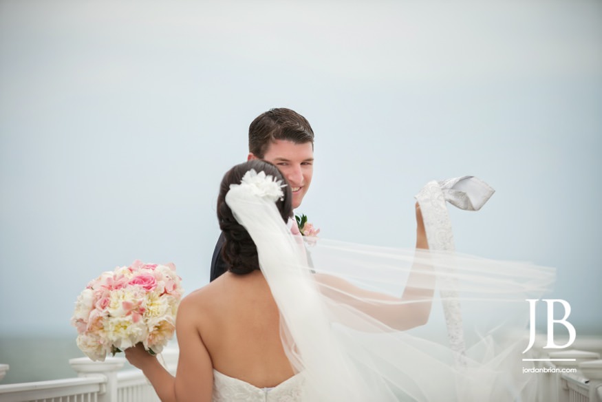 Kim and Kevin intimate beach portrait, Cape May wedding