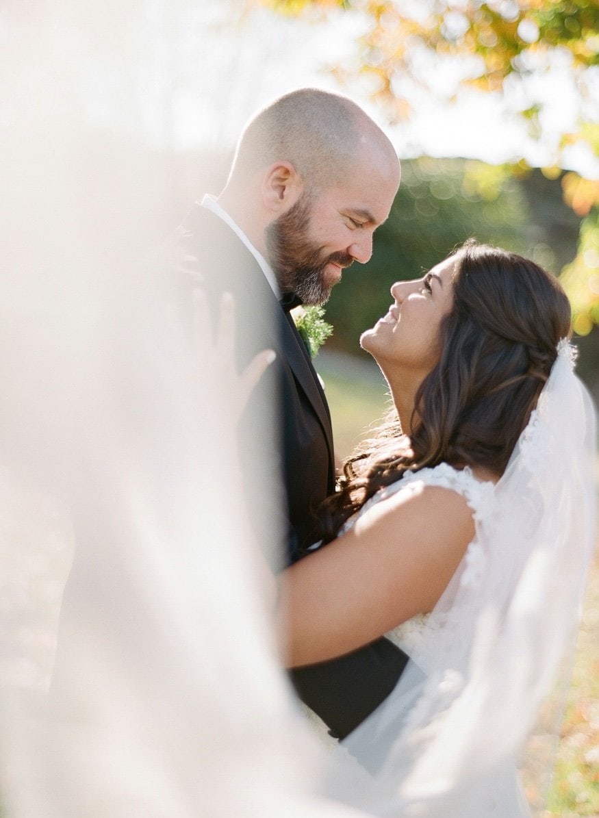 Fall wedding portraits at Philadelphia Art Museum.