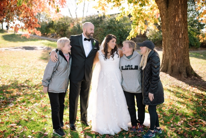Wedding photobomb at Philadelphia Art Museum.