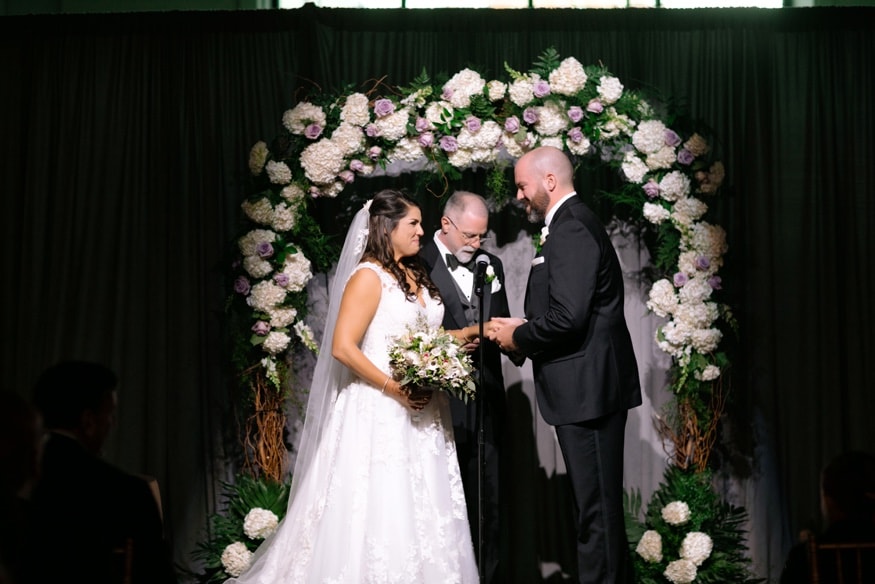 Moulin by Brulee Catering indoor wedding ceremony.